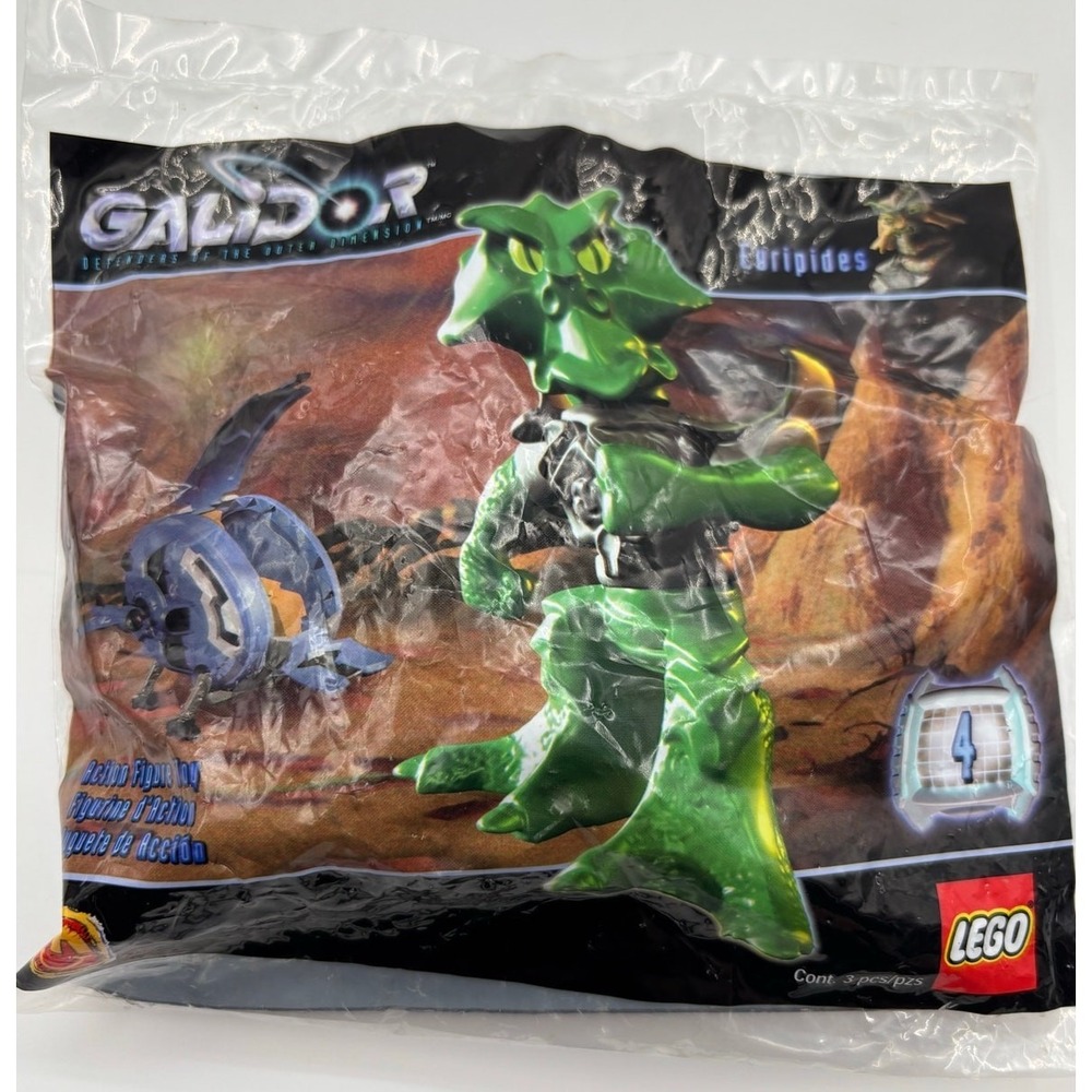 2002 Lego‎ Galidor McDonald's Happy Meal Toy #4 EURIPIDES- Sealed